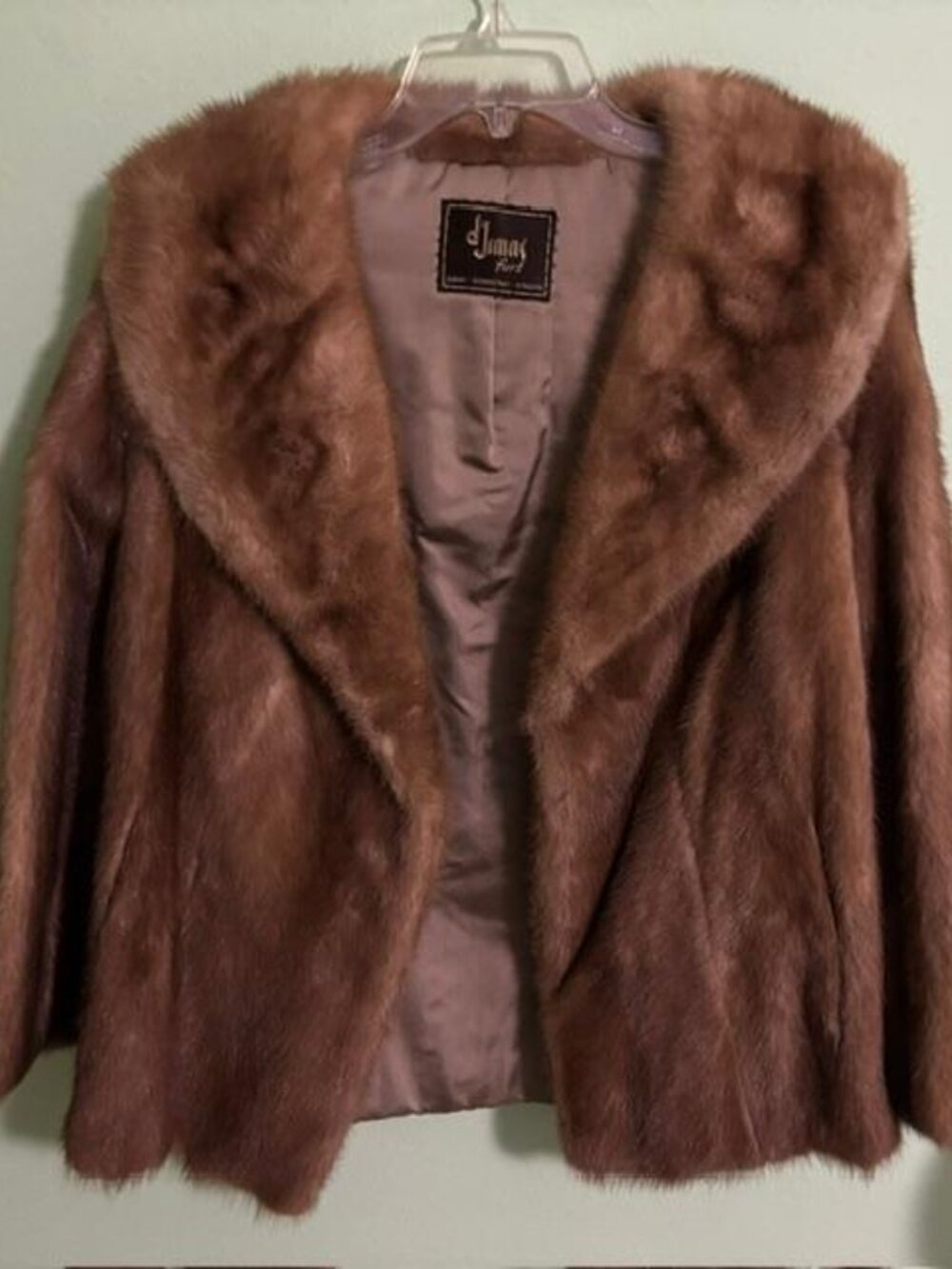 Vintage d'Jimas furs genuine fur jacket with pockets